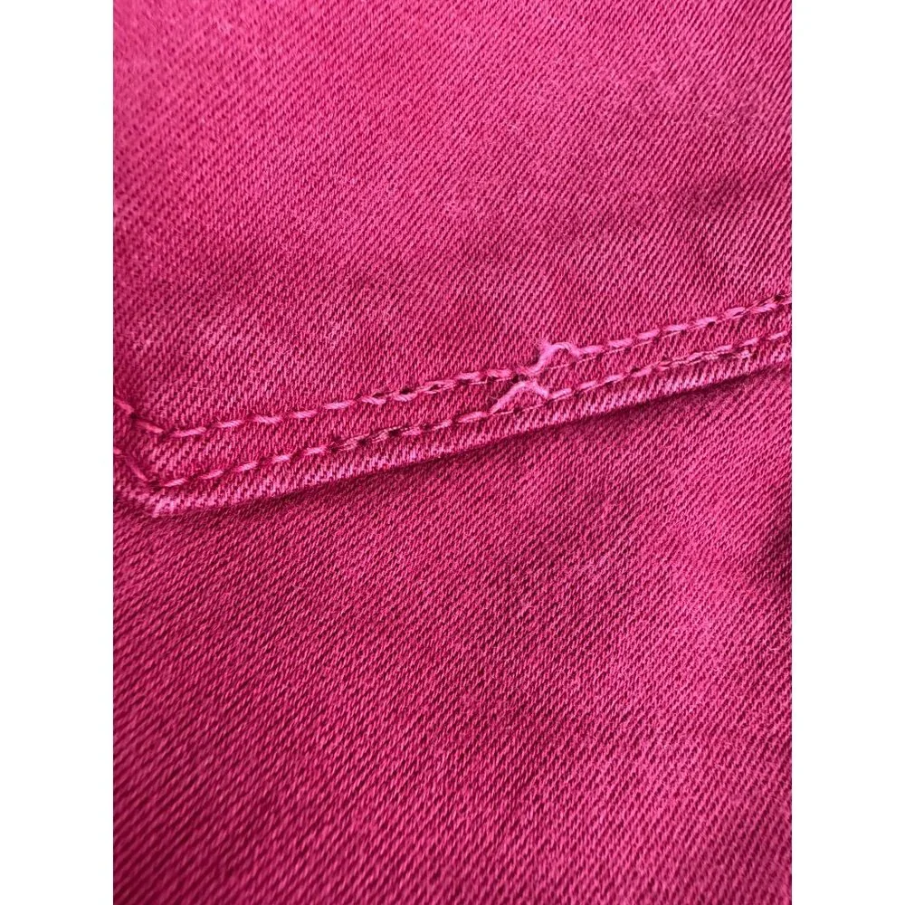 Paige Verdugo Ultra Skinny Womens 25 Red Jeans Comfort Office Cotton/Elastane - Picture 11 of 16